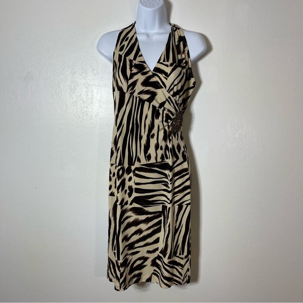 Muse, Halter Dress, Cool Beaded Detail. Size similar to a Medium. Excellent cond